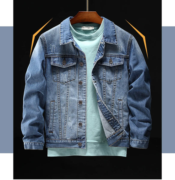 "BIG CHIEF" POW WOW EMBROIDERY DENIM JACKET