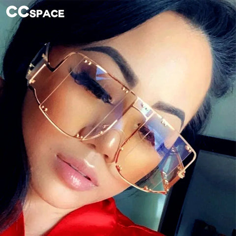 "CC SPACE" RIVET SQUARE SUNGLASSES