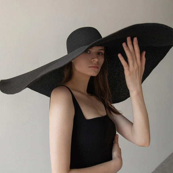 "BEL AIR BREEZE" LARGE STRAW WIDE BRIM SUN HAT