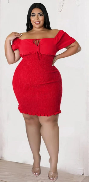 "SWEET SUNSETS" SLIM FIT LOW OPEN NECK DRESS