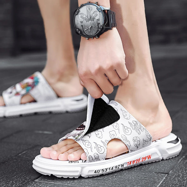"THE YEAR OF THE DRAGON" UNIQUE HIGH-QUALITY STRAPPED SLIPPERS