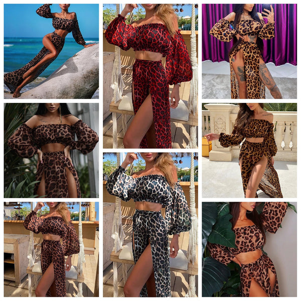 "COGNAC & YACHTS" SHEER BIKINI COVER-UP DRESS TUNIC