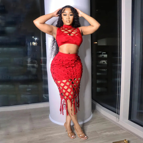 "LUCID DREAMS" 2PC SKIRT SET