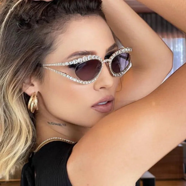 "STEAMPUNK" RHINESTONE SUNGLASSES