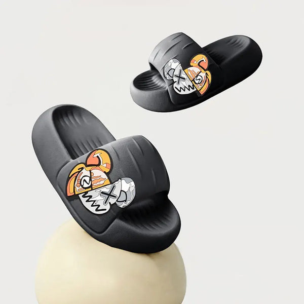 "TRILF" 2 FACE BEAR SLIPPERS